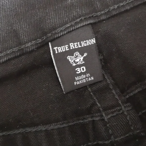 True Religion 'Rocco relaxed skinny' black jeans - Picture 6 of 13